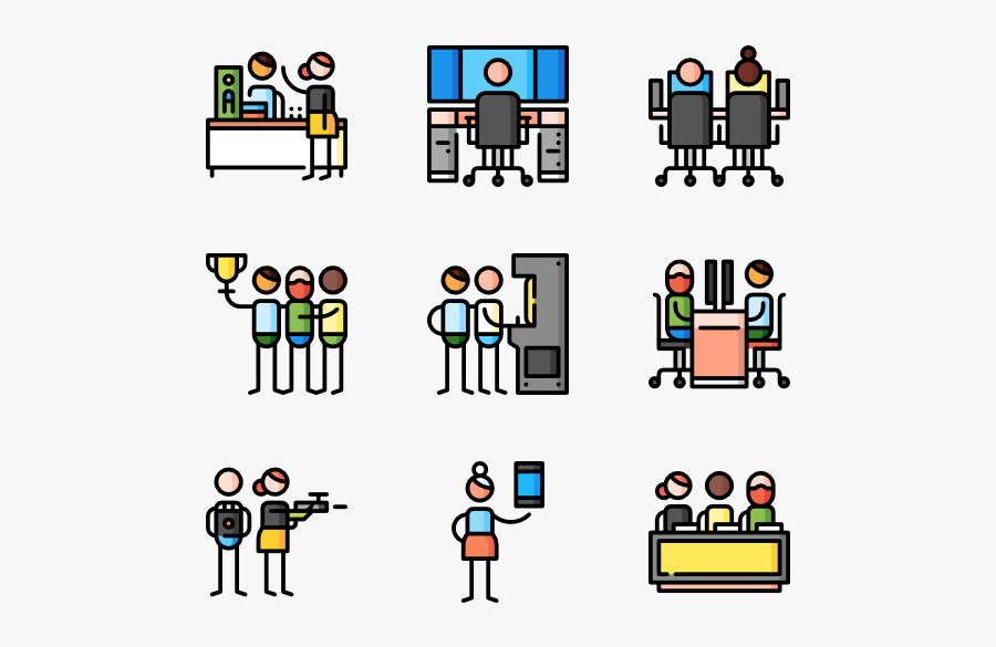 Gaming - Iconos Verbales De Un Aeropuerto, Transparent Clipart