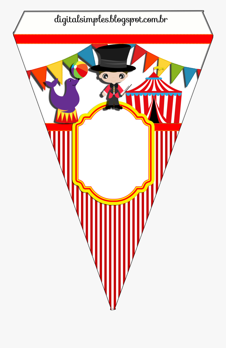 Banderines De Circo Para Imprimir, Transparent Clipart