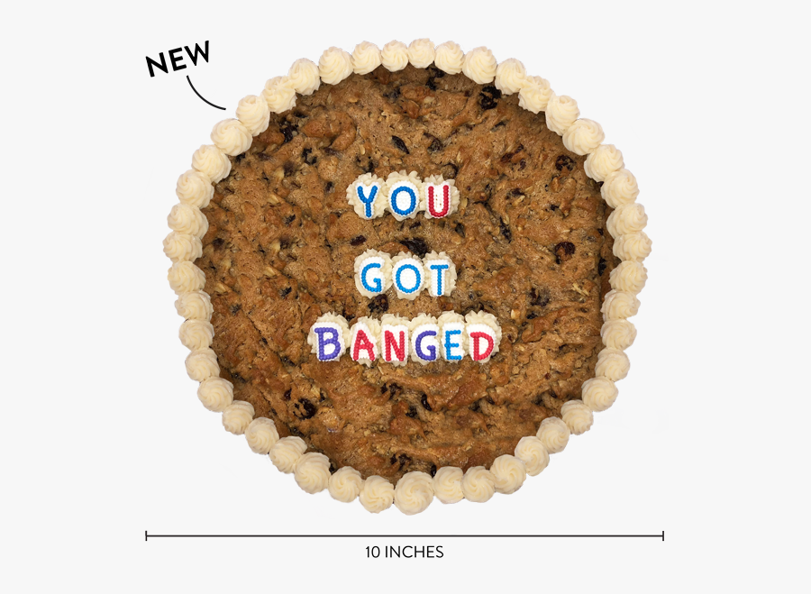 Oatmeal Raisin Cookie Cake, Transparent Clipart