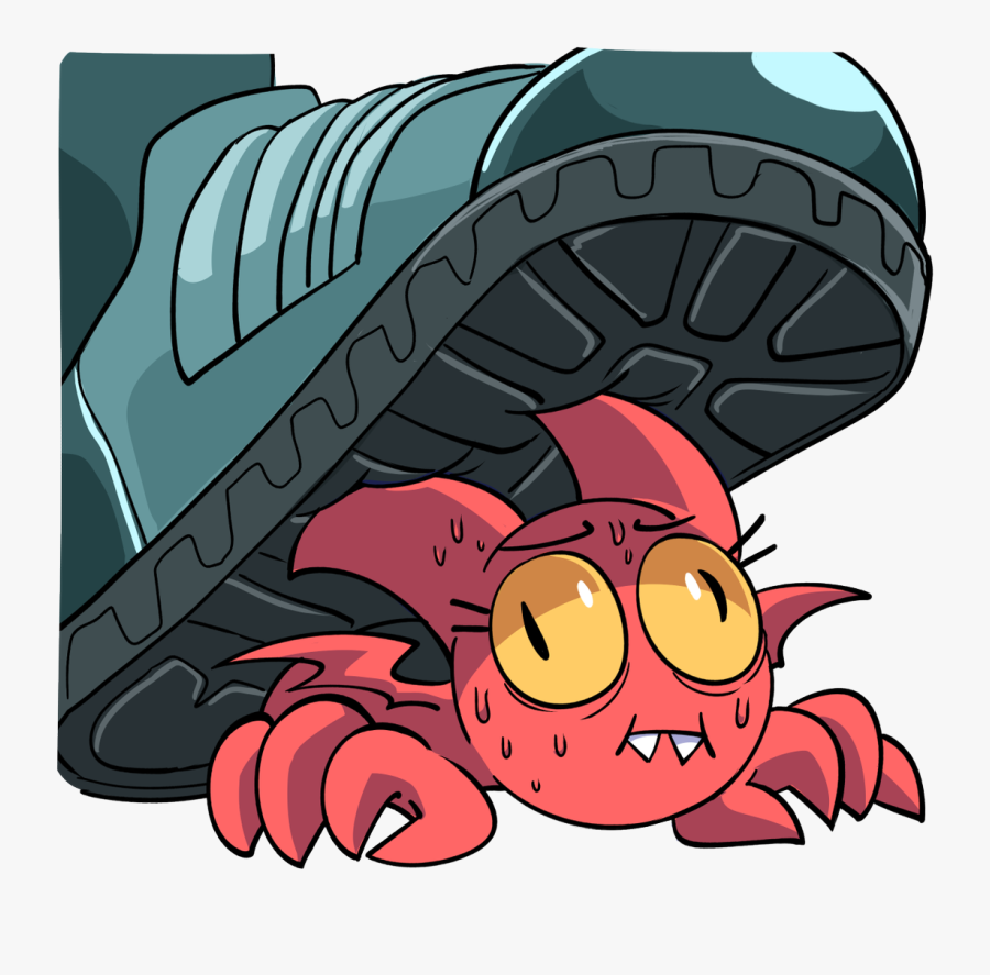 Cartoon Crab Hermit Crab Decapoda Crustacean Clip Art - Satina Memes, Transparent Clipart