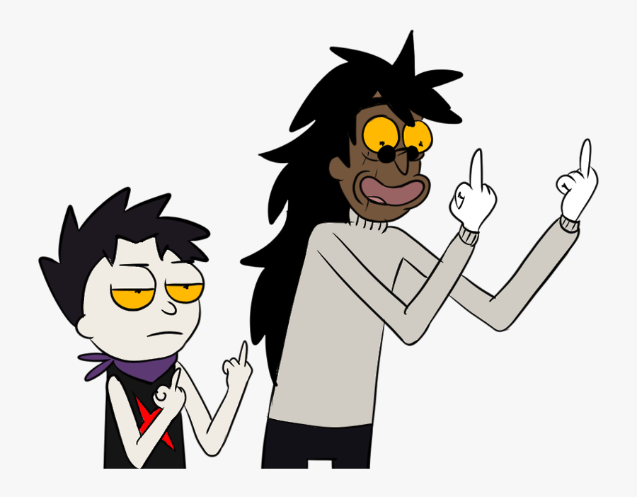“flip "em Off Raymesis I Told Them This Means Peace - Cartoon, Transparent Clipart
