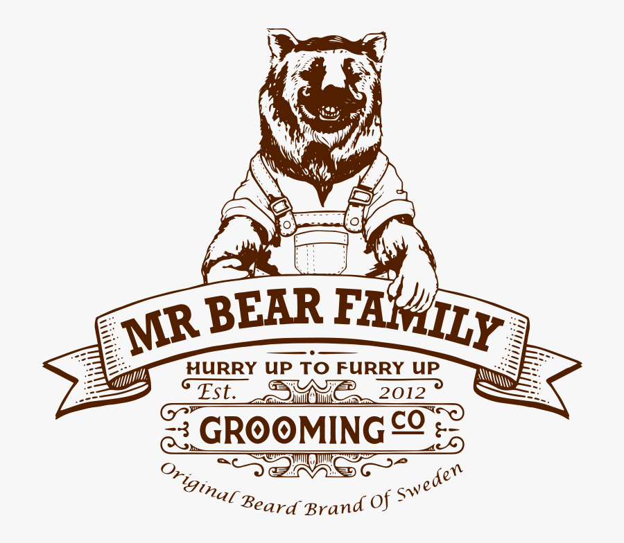 Bear Family - Barber, Transparent Clipart