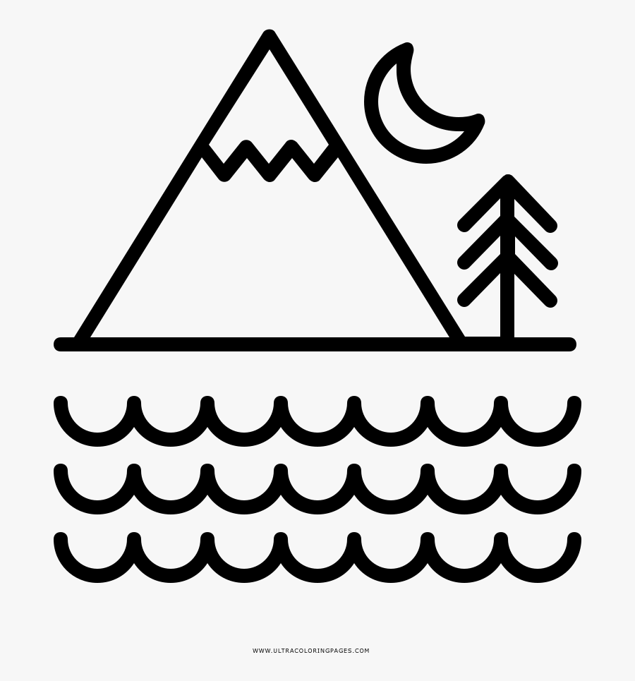 Wilderness Coloring Page - Wilderness Icon Transparent, Transparent Clipart