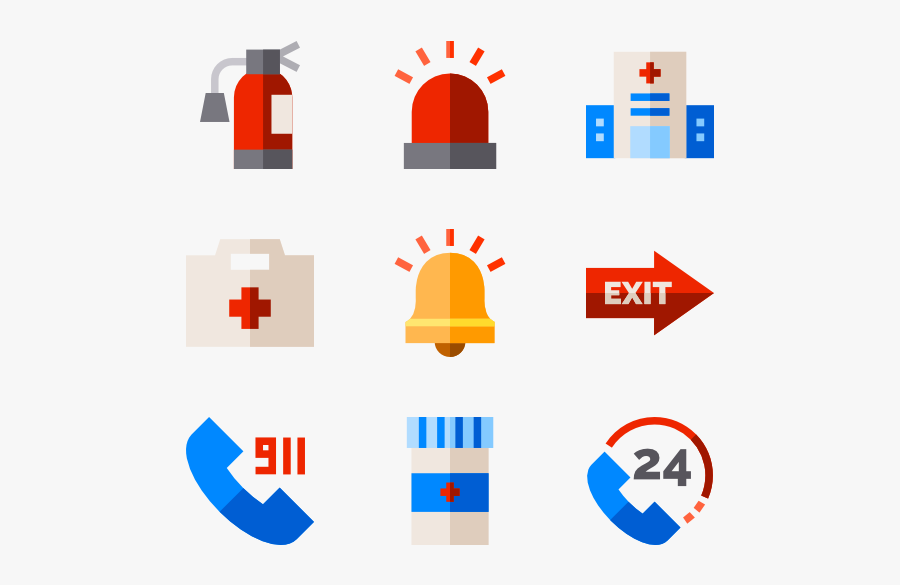 Emergency Services, Transparent Clipart