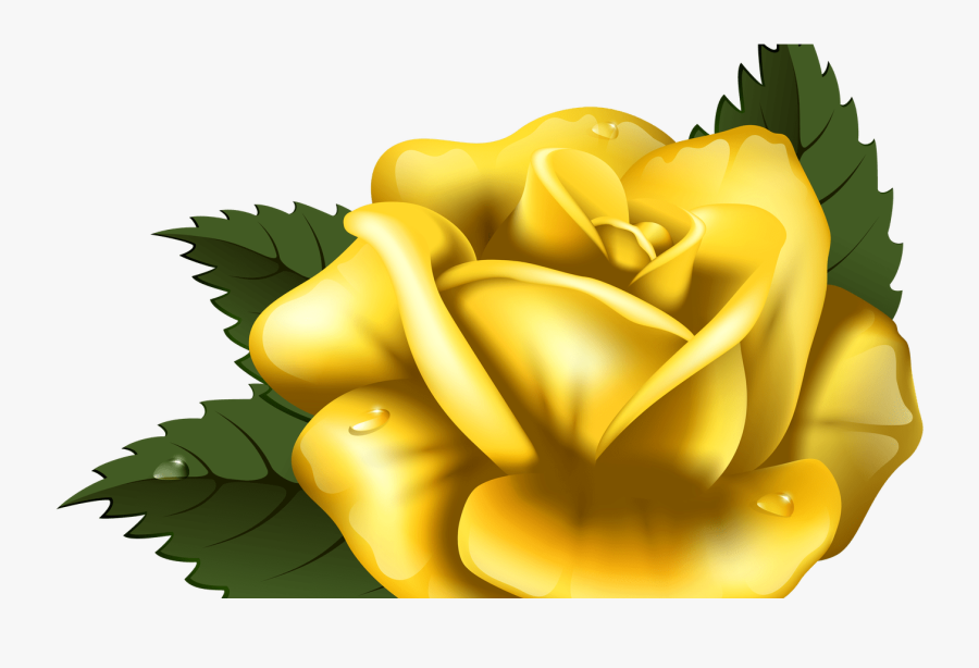 Transparent Gold Rose Clipart - Rosa Amarela Desenho Png, Transparent Clipart