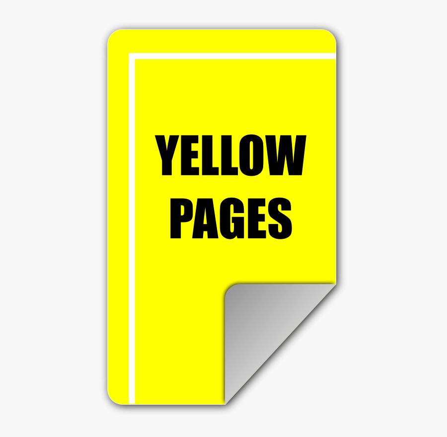 Yellow Pages - Yellow Pages Clipart, Transparent Clipart