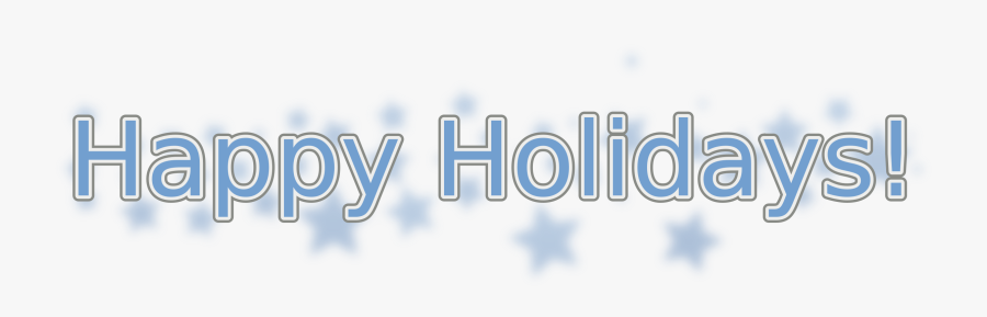 Holidays With Snowflakes Big - Happy Holidays Banner Free, Transparent Clipart