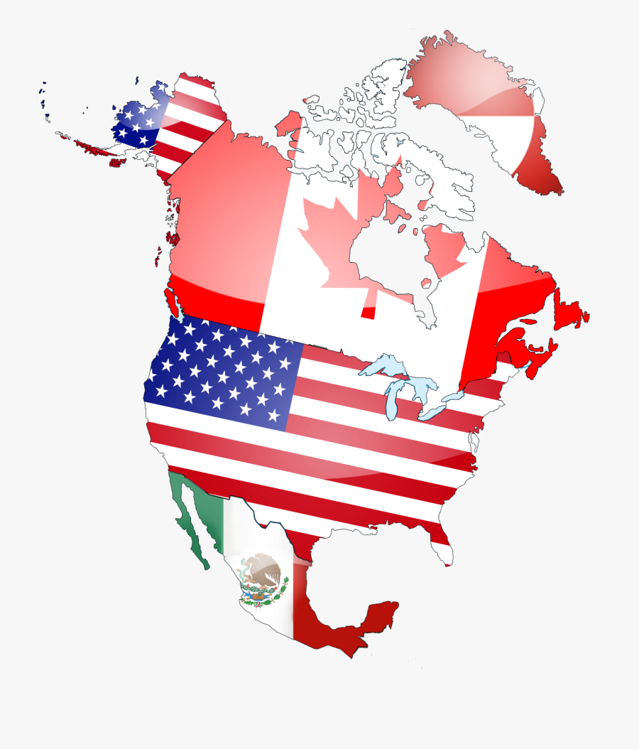 Political Geography North America, Transparent Clipart