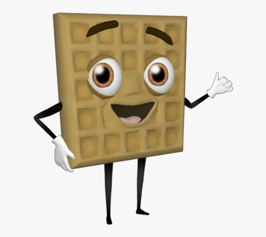 Waffle Smash Waffleton - Cartoon, Transparent Clipart