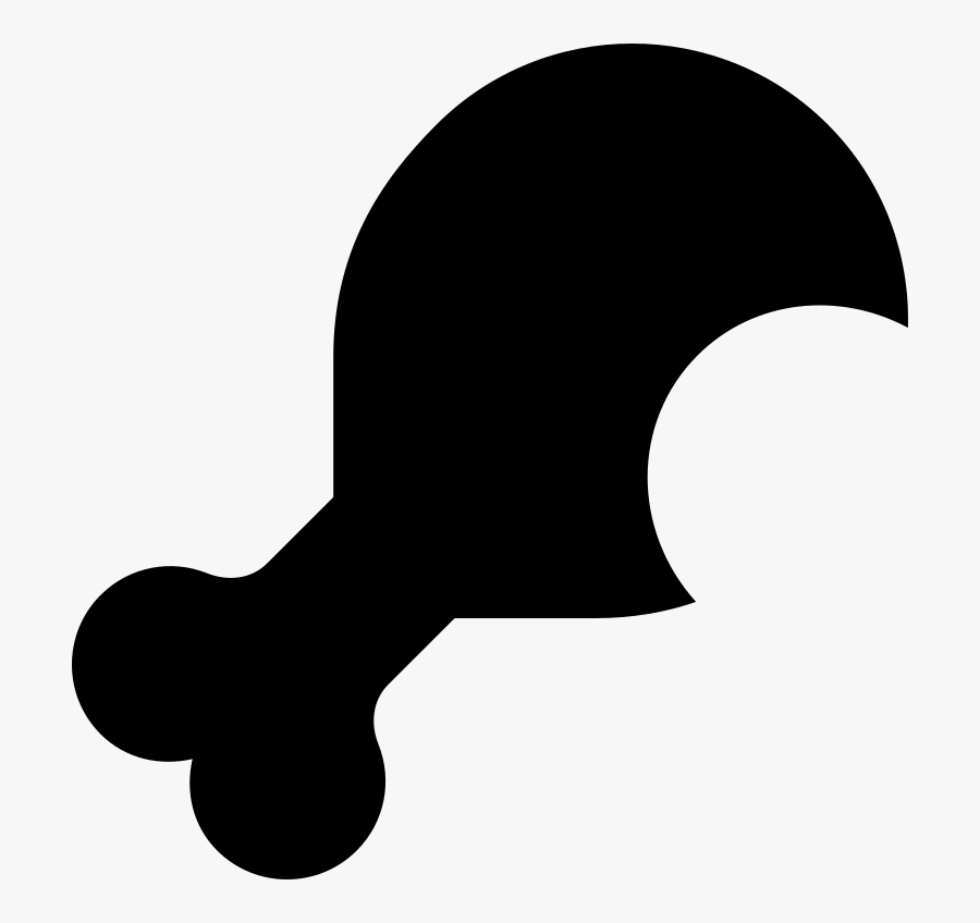 Font Awesome 5 Solid Drumstick-bite, Transparent Clipart