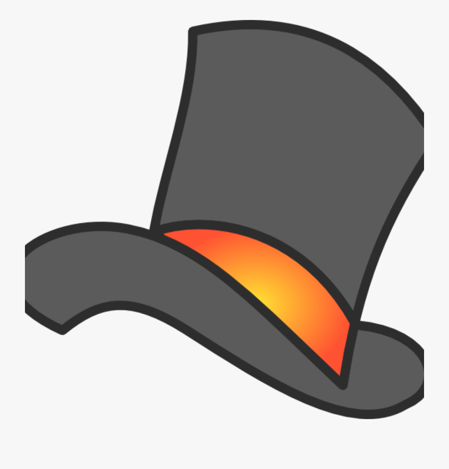 Top Hat Clipart Gray Clip Art At Clker Vector Online - Cartoon Top Hat Png, Transparent Clipart