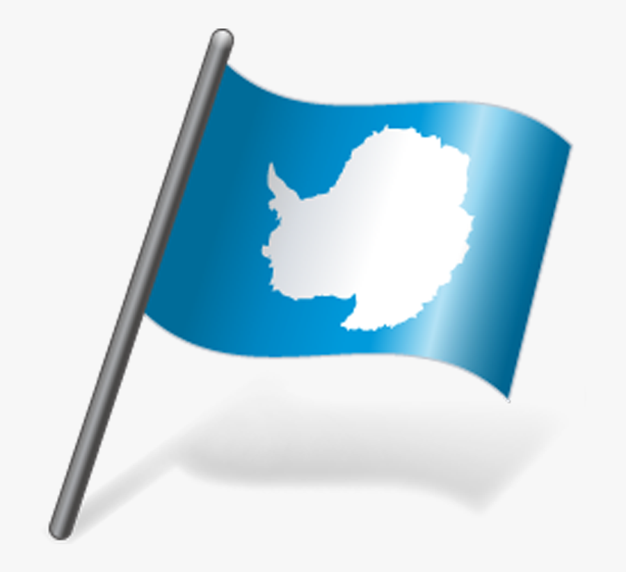 Waving German Flag Clip Art - Blue Flag With White Land, Transparent Clipart
