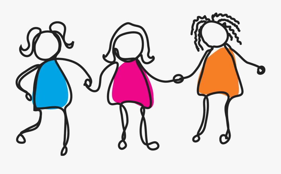 3 Sisters Clipart - Girlfriends Clipart, Transparent Clipart