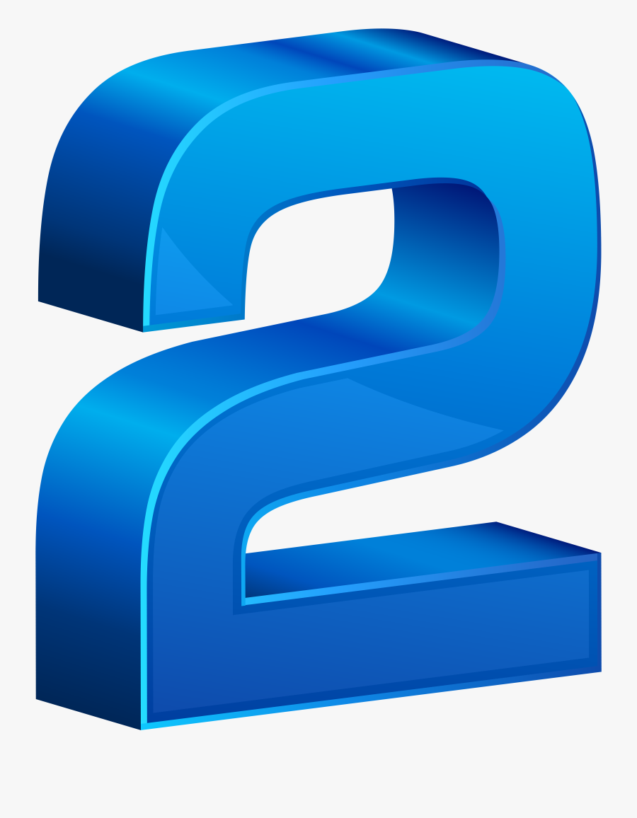 Number Two Blue Transparent Png Clip Artu200b Gallery, Transparent Clipart