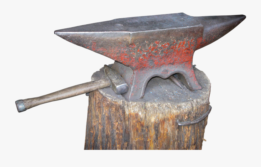 Anvil, Hammer, Blacksmith, Forge, Iron, Craft, Metal - Forge Png, Transparent Clipart