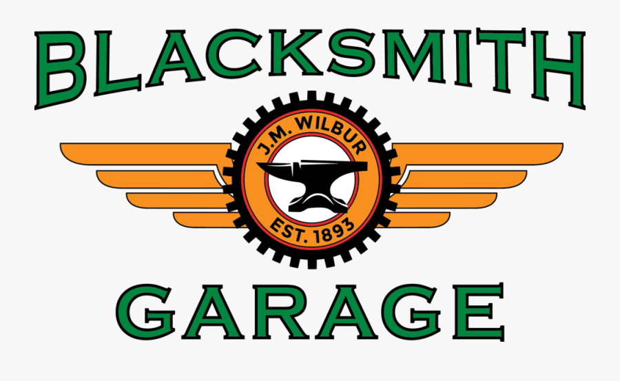 Blacksmith Garage Logo Single, Transparent Clipart