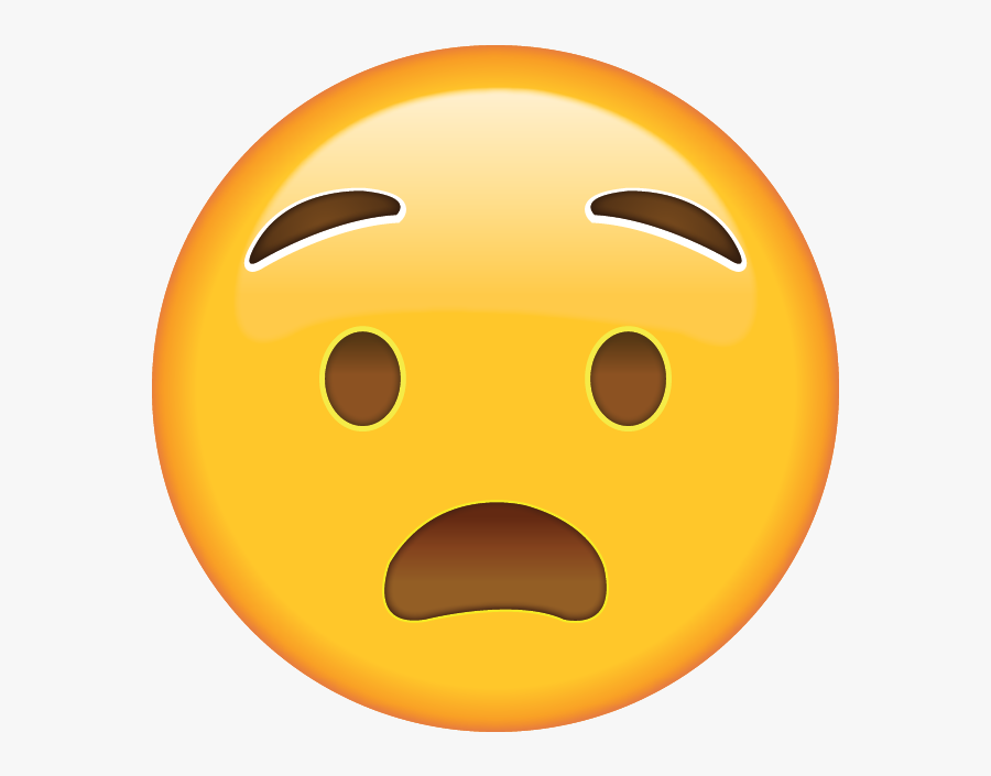 Our Emoji Rating - Anguished Face Emoji, Transparent Clipart