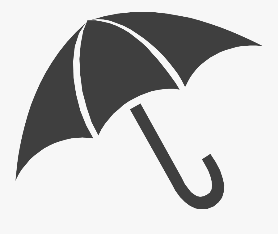Black Umbrella Clipart, Transparent Clipart