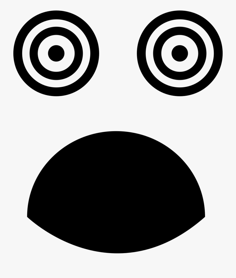 Surprised Square Face With Eyes And Mouth Opened - Surprised Eyes And Mouth, Transparent Clipart