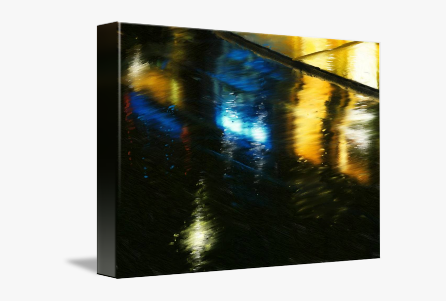 Clip Art Black And White Wet City Lights By Maxx Monde - Art, Transparent Clipart