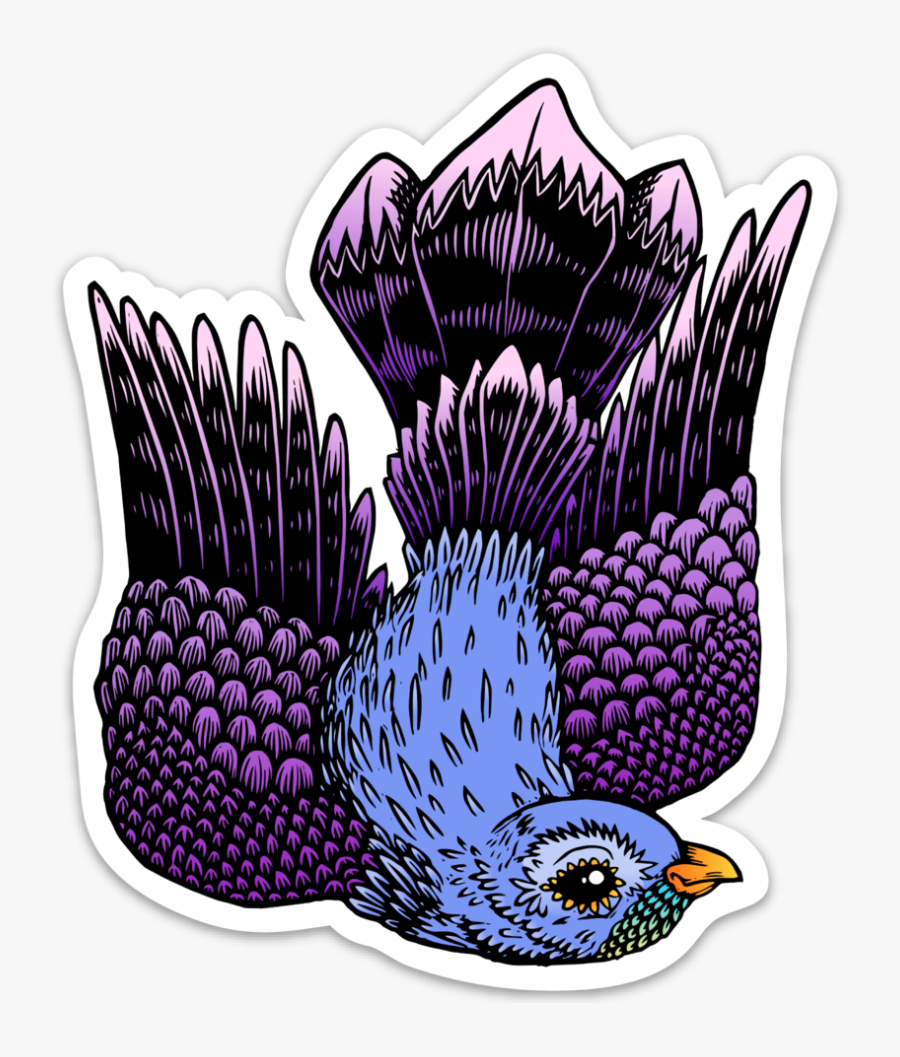 Image Of Whippoorwill Vinyl Sticker - Flower, Transparent Clipart