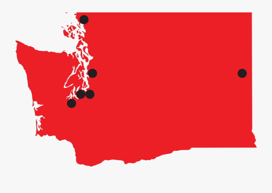 Homepage - - Washington State Flag Map, Transparent Clipart