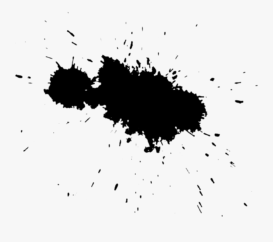 Ink Stain Clip Art - Black Ink Transparent Background, Transparent Clipart
