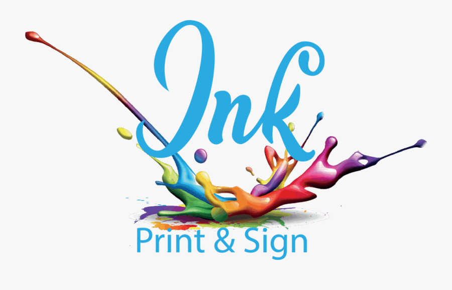 Ink Print And Sign Shop - Transparent Colour Splash Background, Transparent Clipart