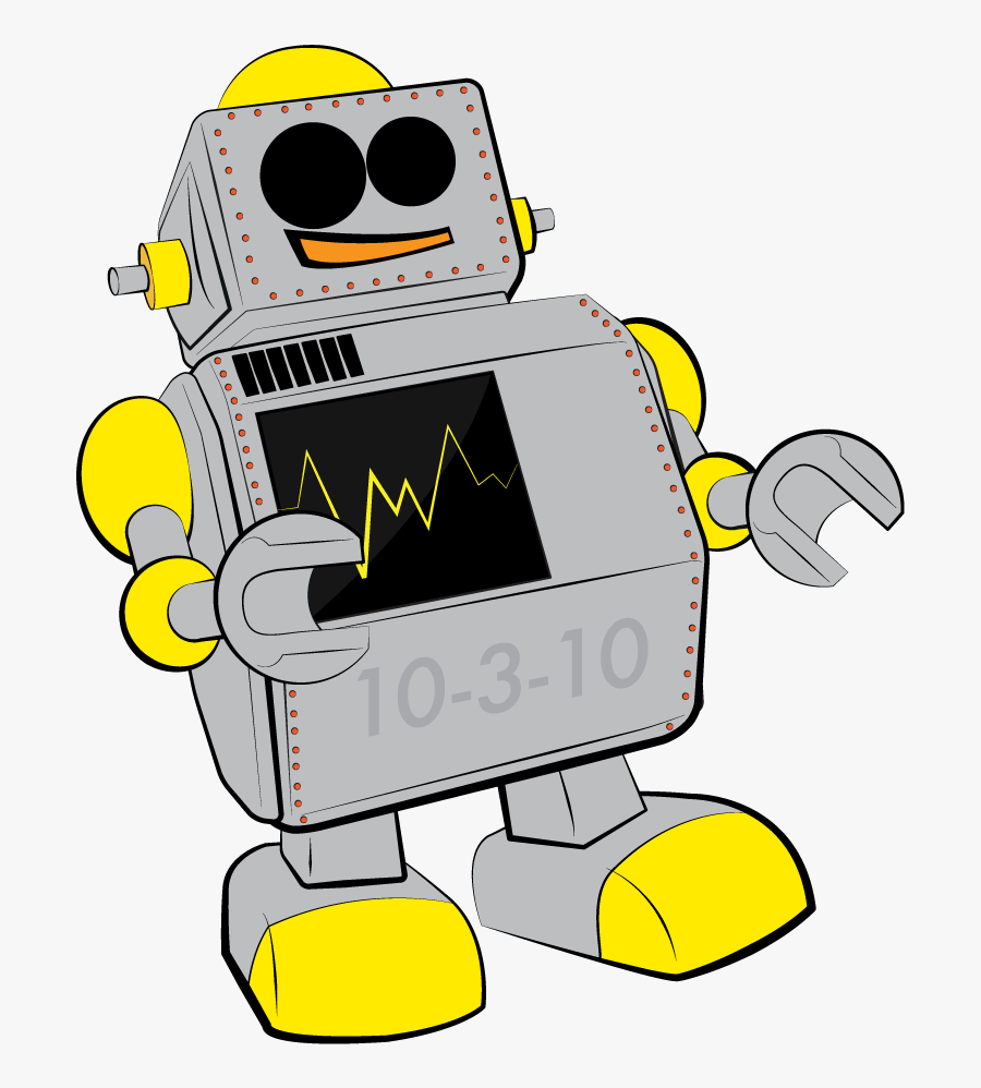 Blonde Robot, Transparent Clipart