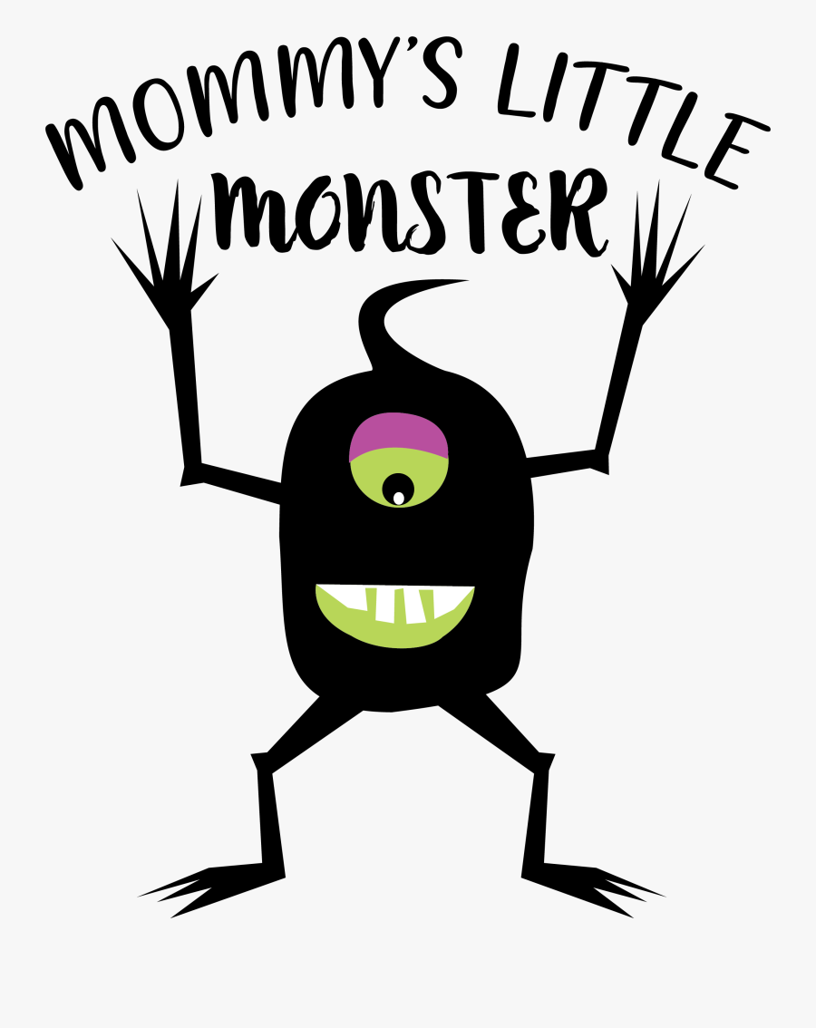 Mommy"s Little Monster Fall Halloween Graphic Example - Illustration, Transparent Clipart