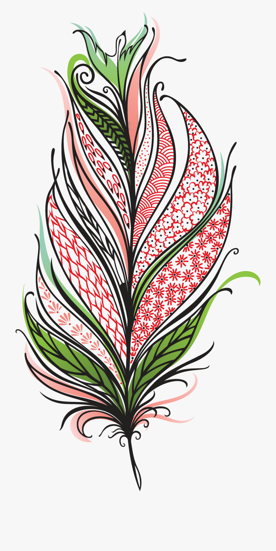 By Yenty Jap - Feather School Tattoo, Transparent Clipart