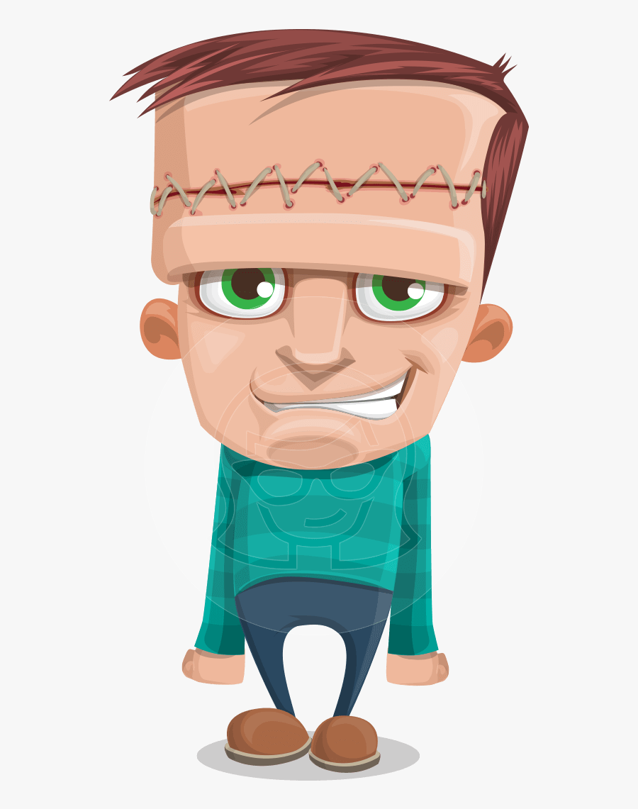 Frankid Stein Vector Boy, Transparent Clipart