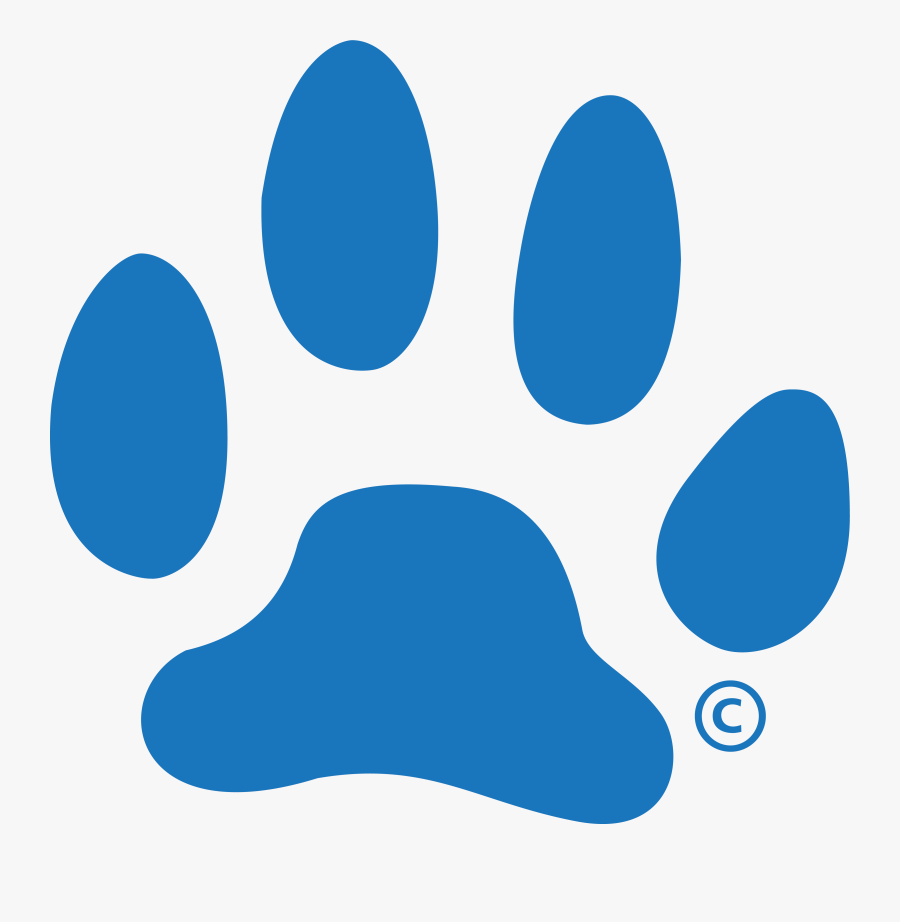 Blue Paw Png - Logo, Transparent Clipart