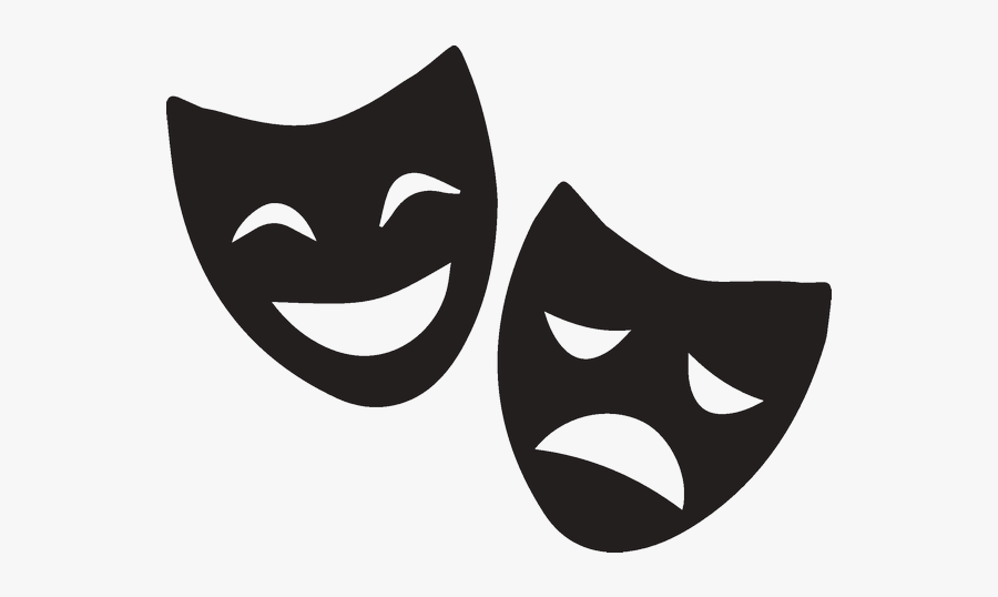 Theatre Mask Performing Arts Photography - Cartoon Theatre Masks, Transparent Clipart