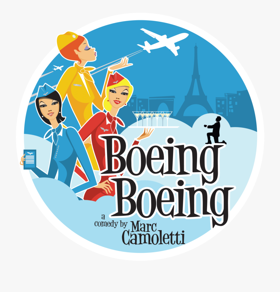 Americana Theatre Company Presents Boeing Boeing - Boeing Boeing Play Sign, Transparent Clipart
