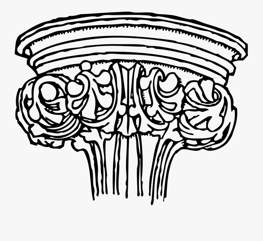 Early English Gothic Capital Svg Clip Arts - Gothic Capital, Transparent Clipart