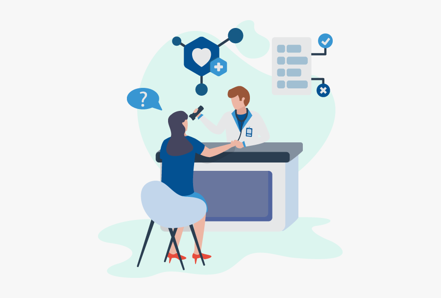 Doctor Consultation Illustration, Transparent Clipart