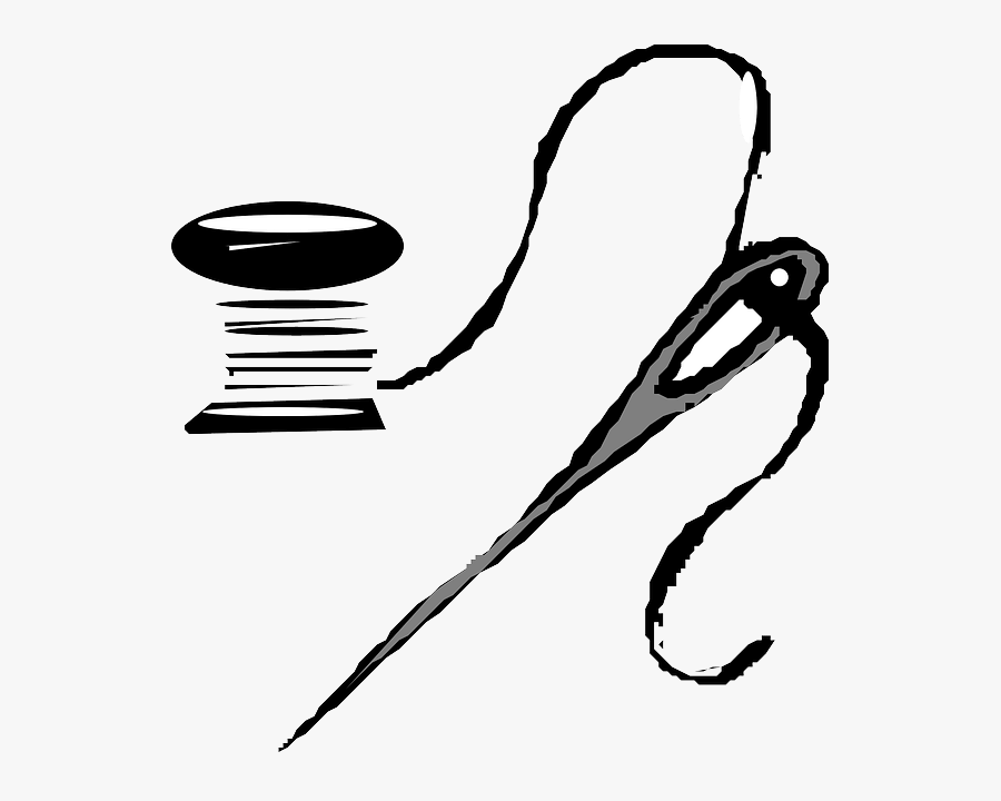 Black Wool Stretch Gabardine Fabric For Sale - Sewing Clipart Transparent Background, Transparent Clipart