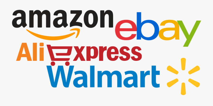 Dropshipping From Aliexpress, Amazon, Ebay And Walmart - Ebay Amazon Walmart Aliexpress, Transparent Clipart