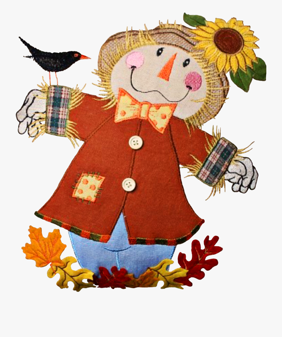 #scscarecrow #fall #crow #fabric #embroidery - Cartoon, Transparent Clipart