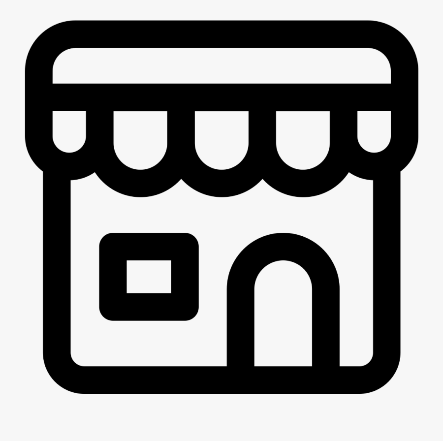 Brick And Mortar Store Icon, Transparent Clipart