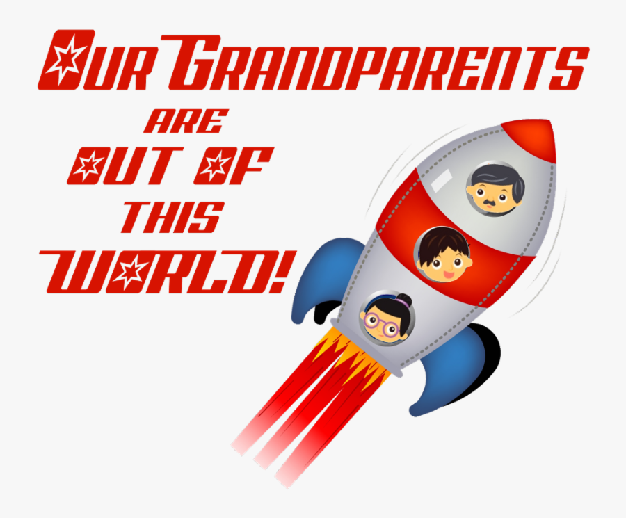 Grandparents Are Out Of This World, Transparent Clipart