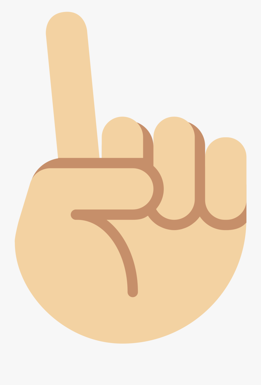 Transparent Hand Pointing Up Clipart, Transparent Clipart