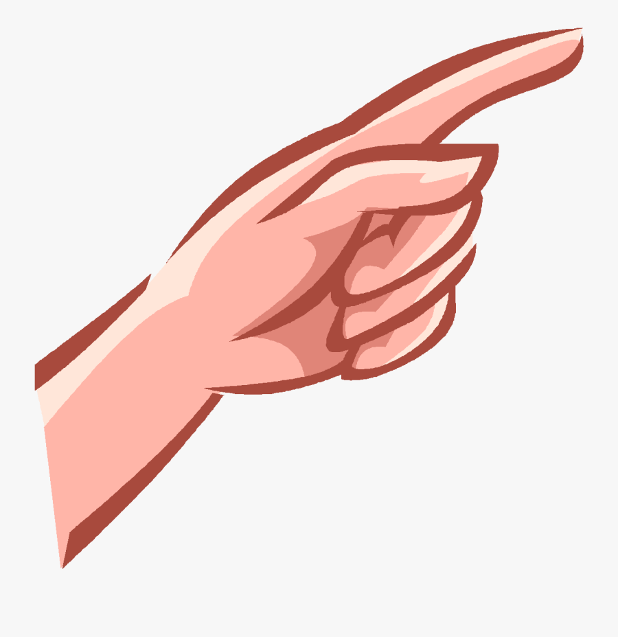 Cartoon Hands Pointing - Finger In The Air Clipart, Transparent Clipart