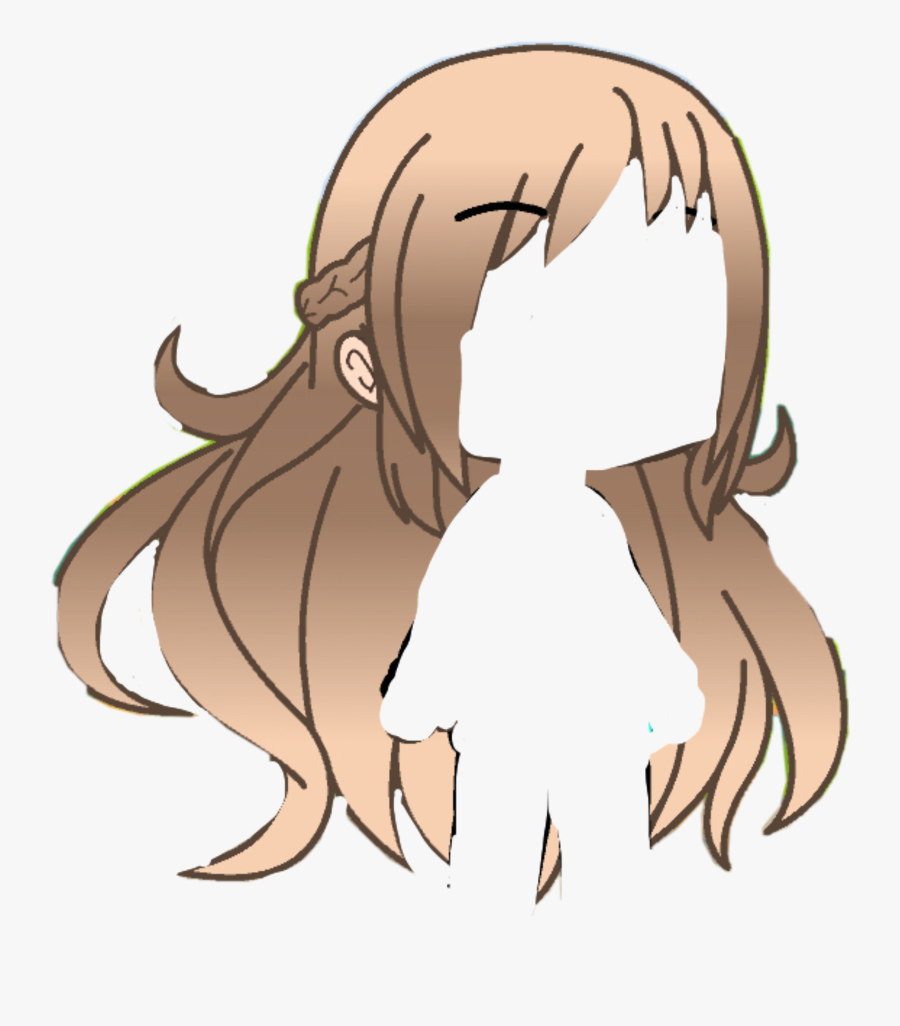 #hair #gacha #life #brown #long #gachalife #brownhair - Cartoon, Transparent Clipart