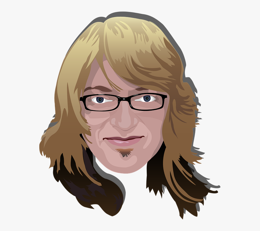 Spectacles, Man, Long Hair, Blonde, Male, Goaty, Avatar - Possessive Nouns Esl, Transparent Clipart