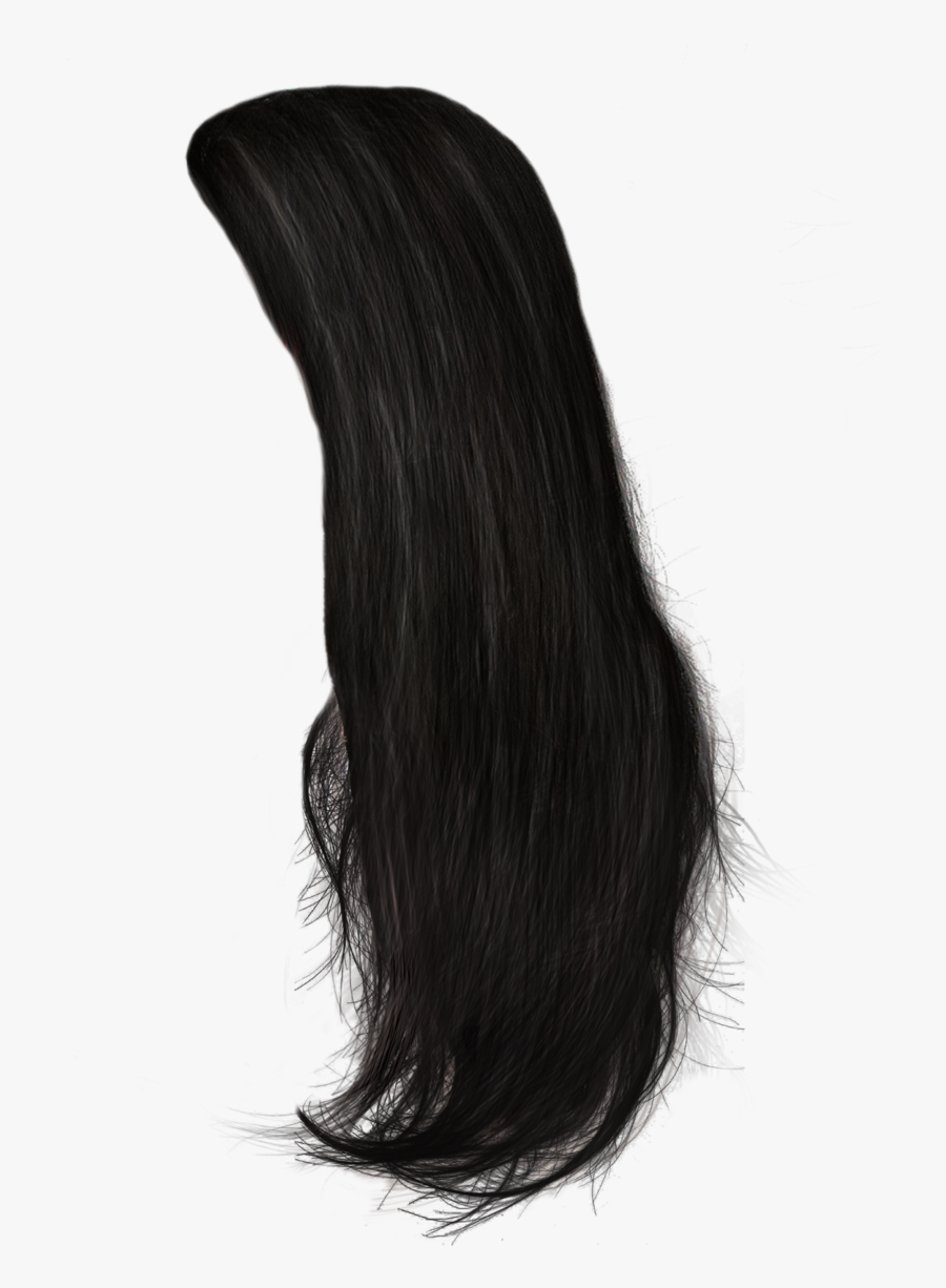 Long Black Hair Png, Transparent Clipart
