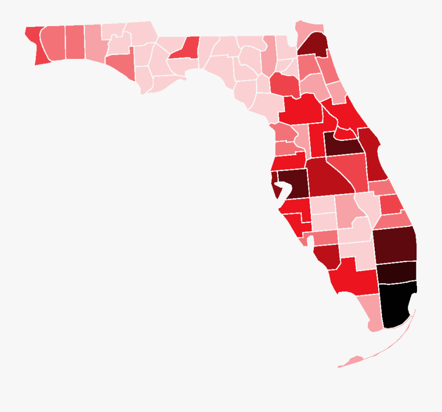 Florida Counties By Population, Transparent Clipart