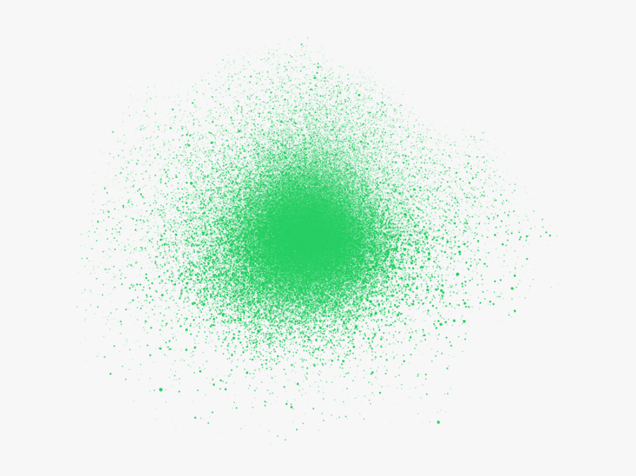Green Paint Spray - Circle, Transparent Clipart