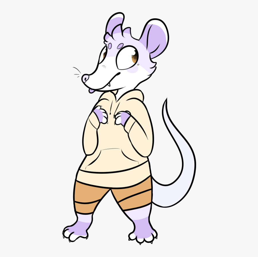 Possum - Cartoon, Transparent Clipart